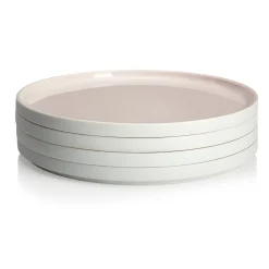 LA VAISSELLE DE L'ECONOME RADIS ROSE Coffret 4 assiettes 24 cm