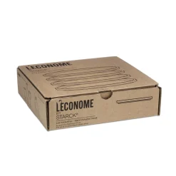 LA VAISSELLE DE L'ECONOME RADIS ROSE Coffret 4 assiettes 24 cm