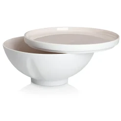 LA VAISSELLE DE L'ECONOME RADIS ROSE Coffret bol coupe et assiette 18 cm