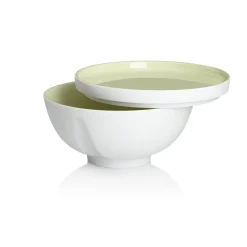 LA VAISSELLE DE L'ECONOME ARTICHAUT VERT Coffret bol coupe et assiette 14 cm