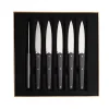 MIRAGE MIROIR ANTHRACITE Coffret 6 couteaux à steak