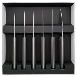 MIRAGE MIROIR ANTHRACITE Coffret 6 couteaux à steak