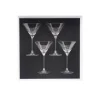 NEWPORT TWIST Coffret 4 verres à martini 21 cl