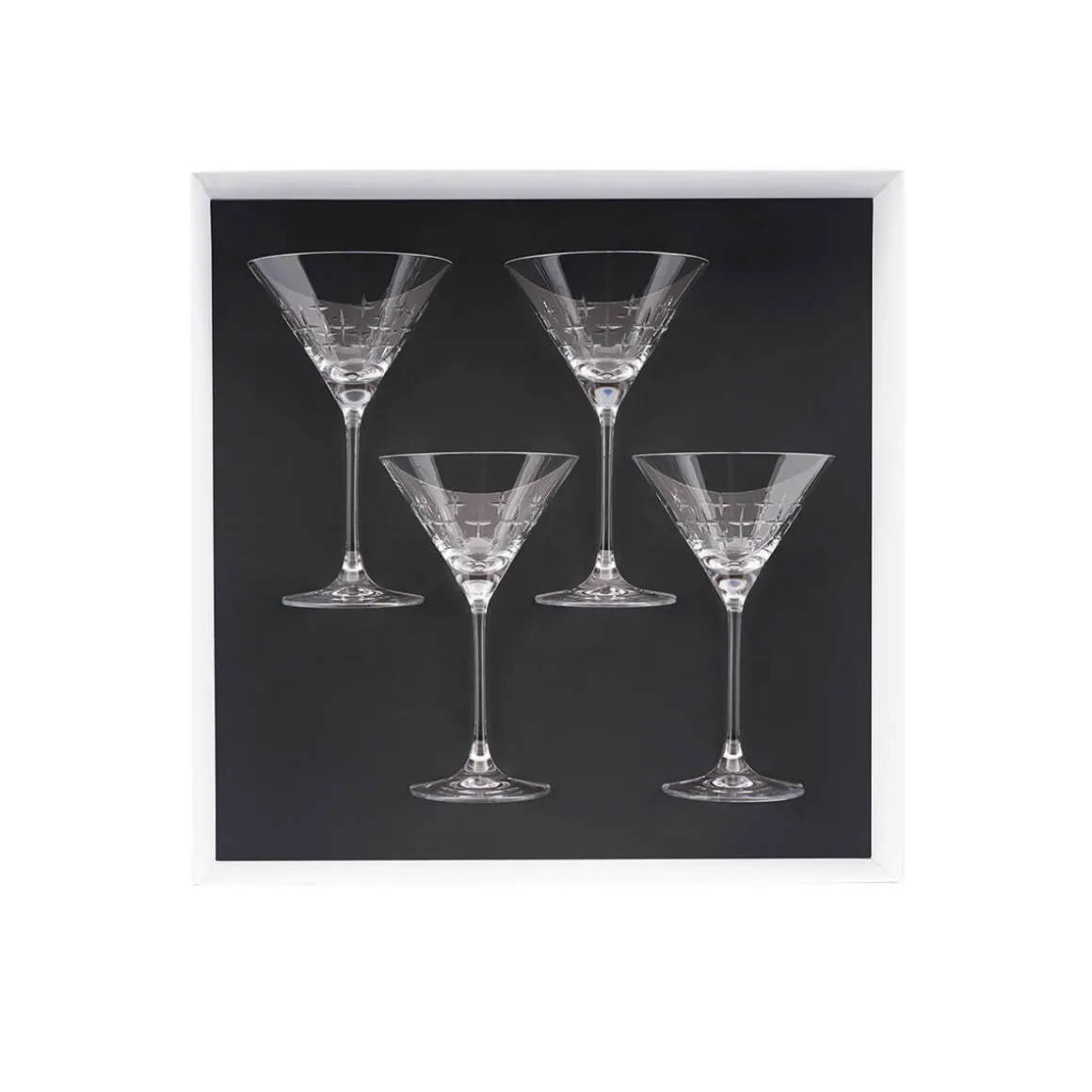NEWPORT TWIST Coffret 4 verres à martini 21 cl