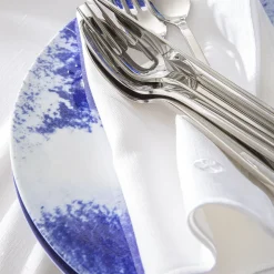 NUANCES COTON & LIN BLANC Lot de 4 serviettes 50 x 40 cm