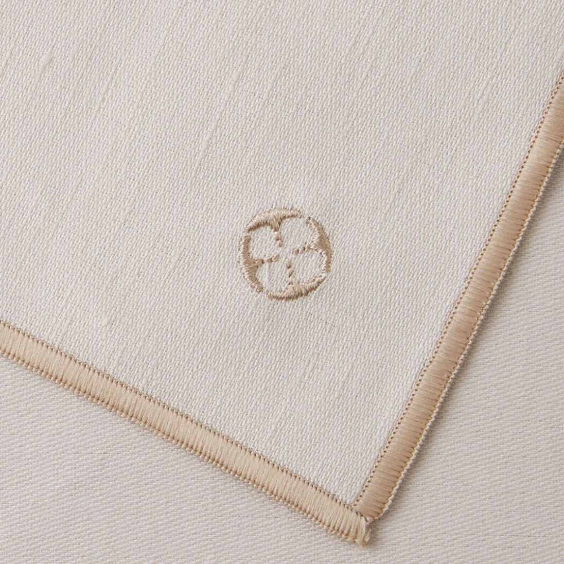 NUANCES COTON & LIN NUDE Lot de 4 serviettes 50 x 40 cm