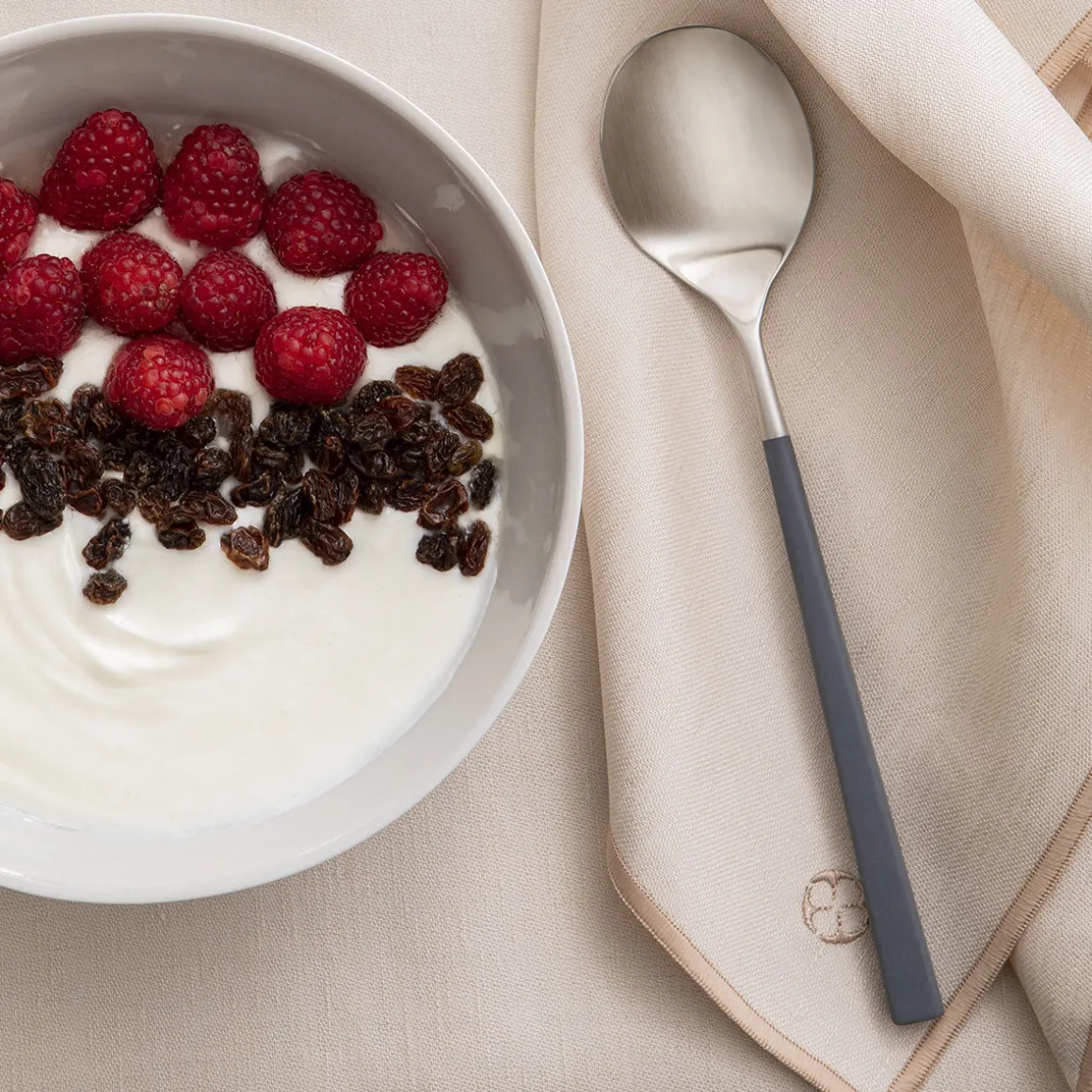 NUANCES COTON & LIN NUDE Lot de 4 serviettes 50 x 40 cm