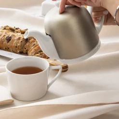 NUANCES COTON & LIN NUDE Nappe carrée 180 x 180 cm