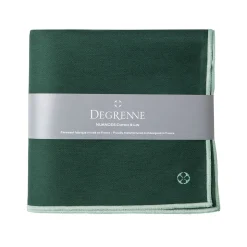 NUANCES COTON & LIN VERT EMERAUDE Nappe carrée 180 x 180 cm