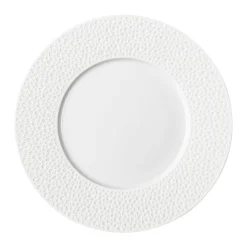 PERLES DE ROSEE BLANCHES Assiette 28 cm