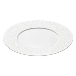 PERLES DE ROSEE BLANCHES Assiette 28 cm