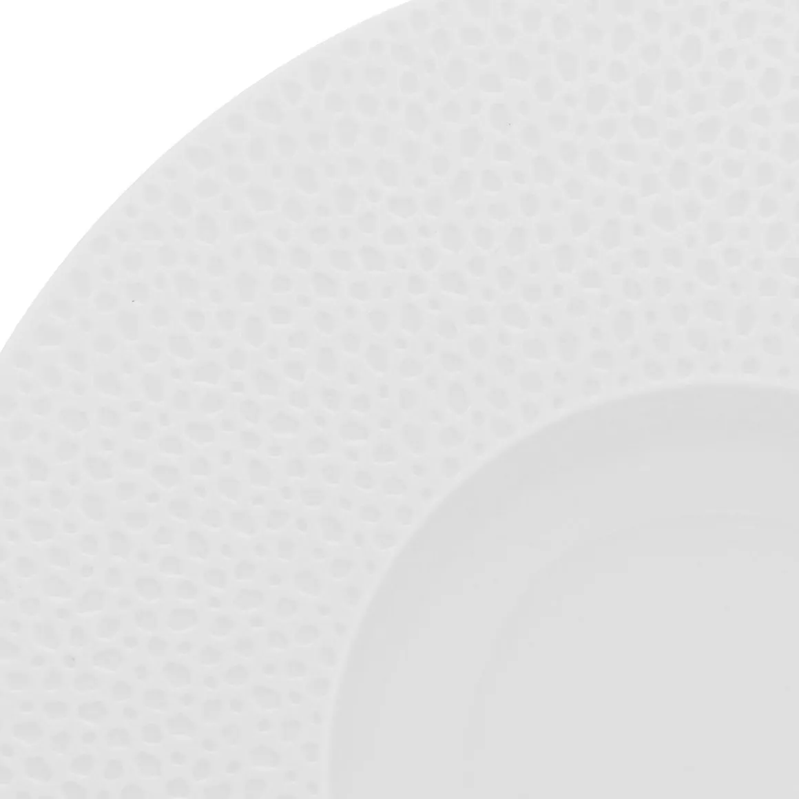 PERLES DE ROSEE BLANCHES Assiette gourmet petit bassin 28 cm