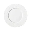 PERLES DE ROSEE BLANCHES Assiette à dessert 24 cm