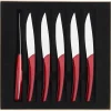 QUARTZ MIROIR ROUGE Coffret 6 couteaux à steak