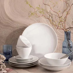 RIVAGE BLANC Assiette coupe ronde 24cm