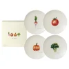 SAISONS Coffret 4 assiettes 19 cm légumes