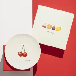 SAISONS Coffret 4 assiettes 19 cm fruits