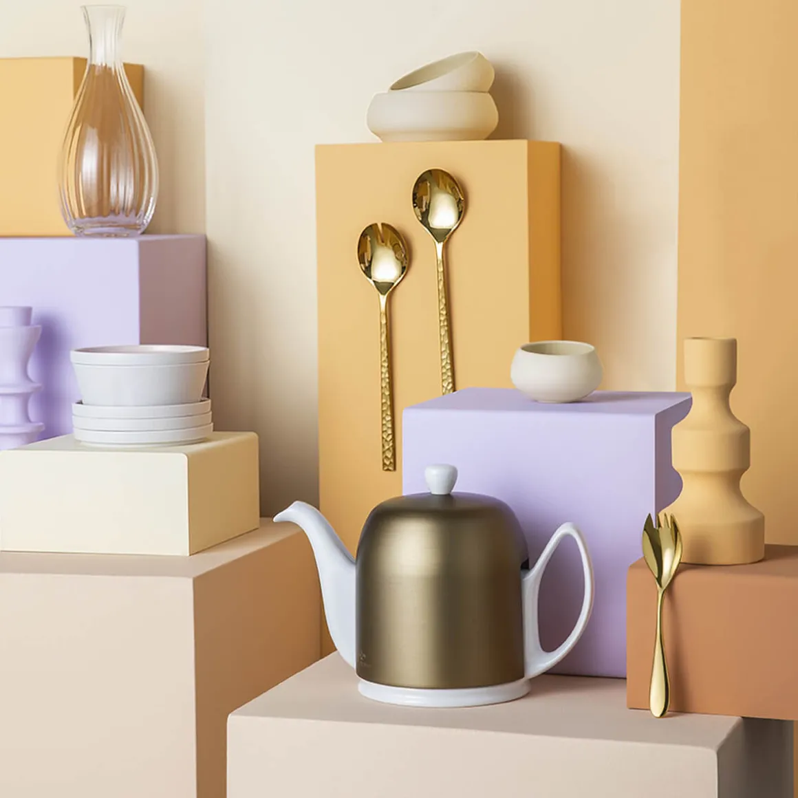 SALAM MINERALE Théière 4 tasses cloche bronze