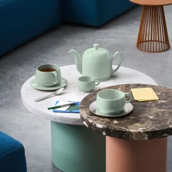 SALAM MONOCHROME Théière 4 tasses cloche vert amande
