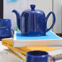 SALAM MONOCHROME Théière 4 tasses cloche bleue