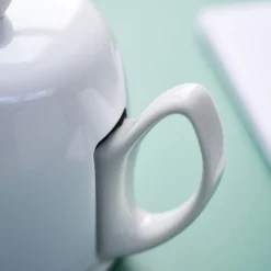 SALAM MONOCHROME Théière 4 tasses cloche blanche