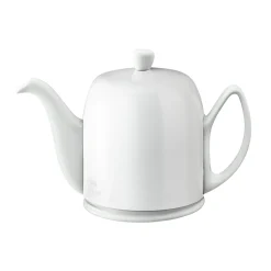 SALAM MONOCHROME Théière 6 tasses cloche blanche