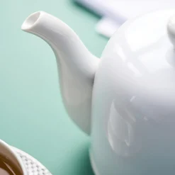 SALAM MONOCHROME Théière 6 tasses cloche blanche