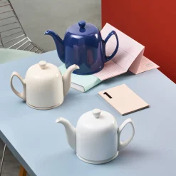 SALAM MONOCHROME Théière 6 tasses cloche blanche